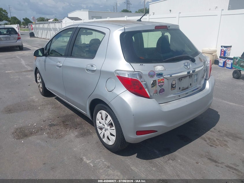 2014 Toyota Yaris VIN JTDKTUD32ED579018 IAAI salvage auction — NORMAL WEAR, Clear (Florida), sold $1,800 on 2026-07-27 (photo 3)