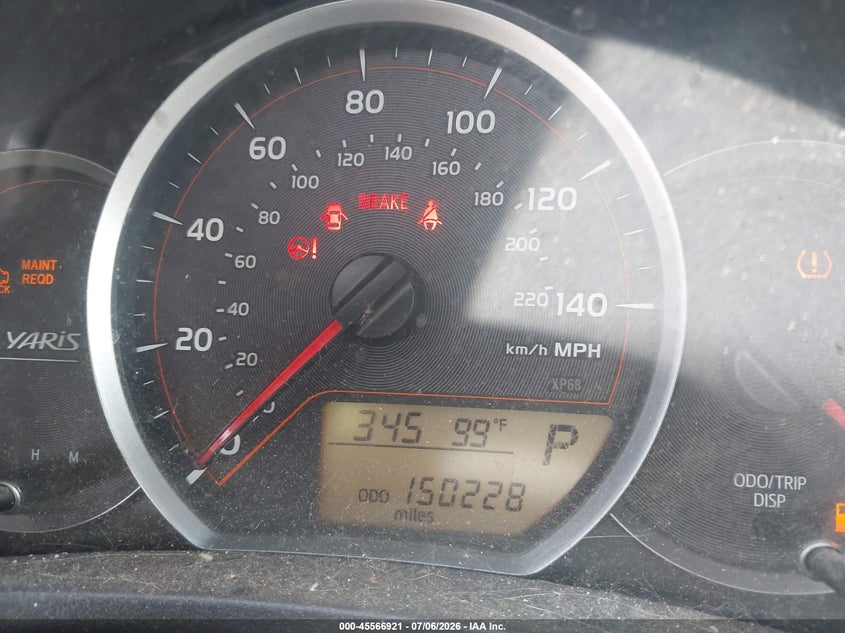 2014 Toyota Yaris VIN JTDKTUD32ED579018 IAAI salvage auction — NORMAL WEAR, Clear (Florida), sold $1,800 on 2026-07-27 (photo 7)