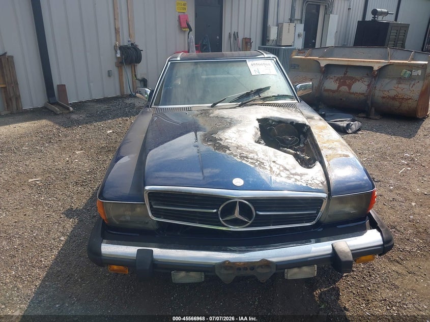 1983 Mercedes-benz 380 VIN WDBBA45A2DB023609 IAAI salvage auction — Burn Engine, Salvage (Virginia), sold $25 on 2026-07-30 (photo 6)