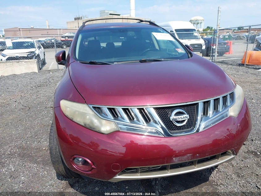 2009 Nissan Murano VIN JN8AZ18W59W116673 IAAI salvage auction — NORMAL WEAR, Clear (New Jersey), sold $400 on 2026-07-29 (photo 6)