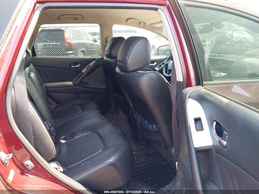 2009 Nissan Murano VIN JN8AZ18W59W116673 IAAI salvage auction — NORMAL WEAR, Clear (New Jersey), sold $400 on 2026-07-29 (photo 8)