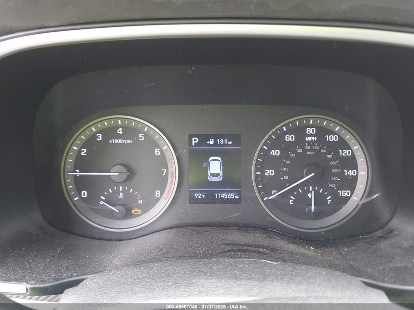 2019 Hyundai Tucson VIN KM8J3CA49KU989244 IAAI salvage auction — REAR END, Salvage Title, sold $3,250 on 2026-07-23 (photo 7)