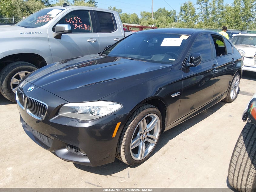 2013 BMW 5er VIN WBAFU7C57DDU68432 IAAI salvage auction — RIGHT FRONT, Salvage Title, sold $1,500 on 2026-07-31 (photo 2)