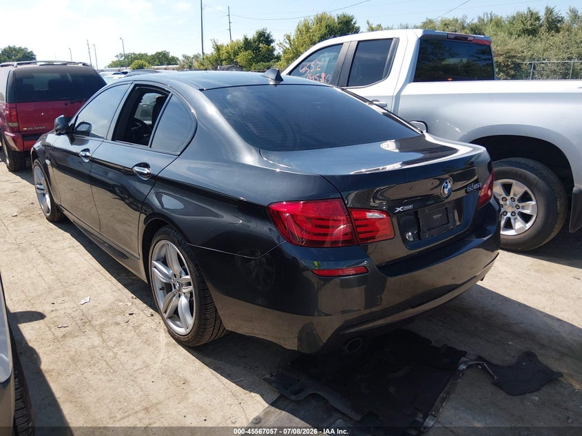 2013 BMW 5er VIN WBAFU7C57DDU68432 IAAI salvage auction — RIGHT FRONT, Salvage Title, sold $1,500 on 2026-07-31 (photo 3)