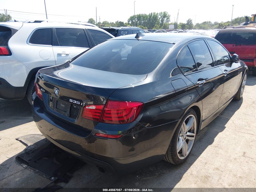 2013 BMW 5er VIN WBAFU7C57DDU68432 IAAI salvage auction — RIGHT FRONT, Salvage Title, sold $1,500 on 2026-07-31 (photo 4)