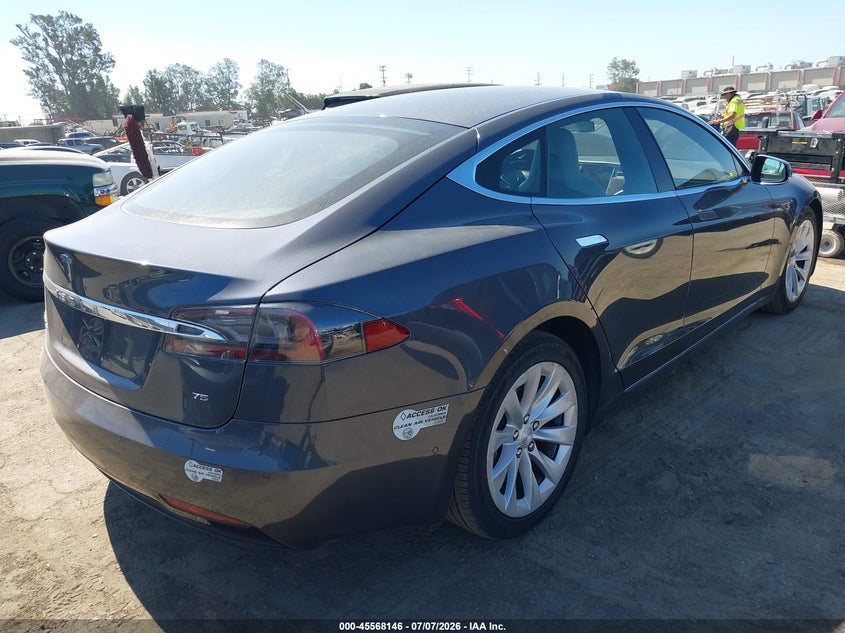2016 Tesla Model s VIN 5YJSA1E19GF151329 IAAI salvage auction — UNKNOWN, Salvage (California), sold $8,500 on 2026-07-29 (photo 4)