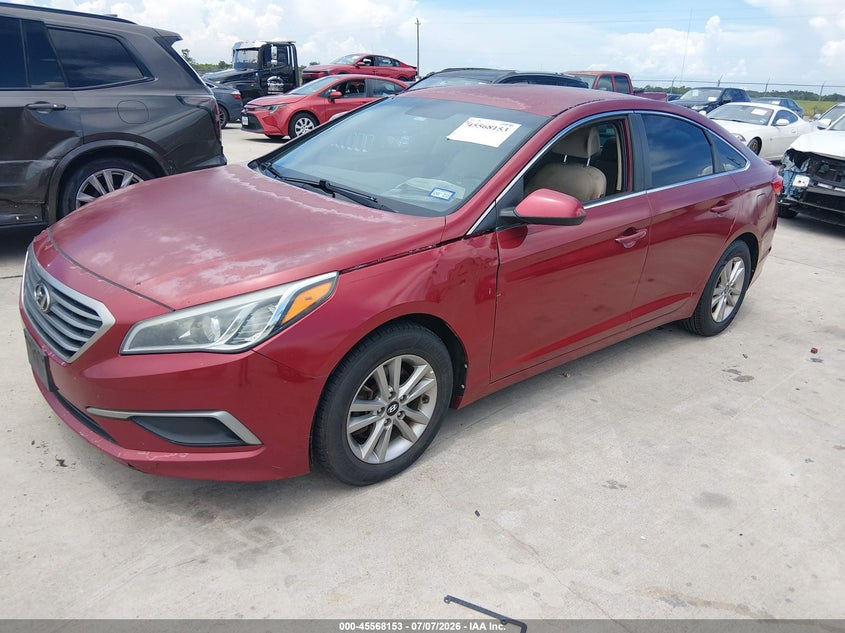 2016 Hyundai Sonata VIN 5NPE24AF4GH286409 IAAI salvage auction — NORMAL WEAR, Original (Texas), sold $675 on 2026-07-24 (photo 2)