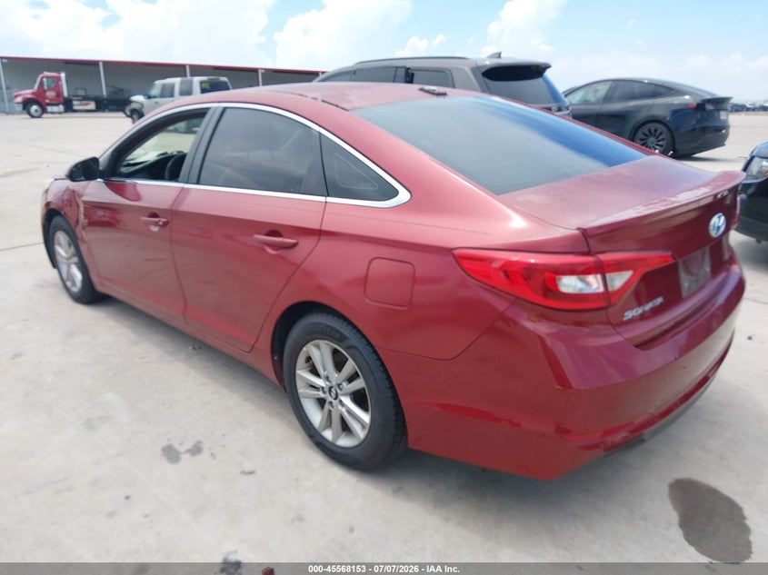 2016 Hyundai Sonata VIN 5NPE24AF4GH286409 IAAI salvage auction — NORMAL WEAR, Original (Texas), sold $675 on 2026-07-24 (photo 3)