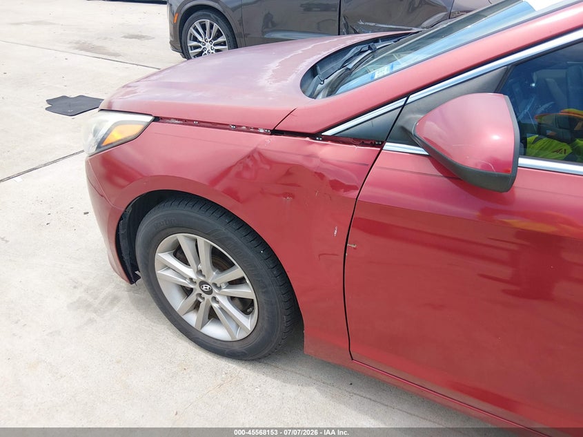2016 Hyundai Sonata VIN 5NPE24AF4GH286409 IAAI salvage auction — NORMAL WEAR, Original (Texas), sold $675 on 2026-07-24 (photo 6)