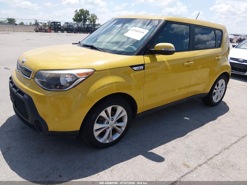 2014 Kia Soul VIN KNDJP3A51E7004911 IAAI salvage auction — NORMAL WEAR, Regular Certificate (Iowa), sold $1,050 on 2026-07-21 (photo 2)