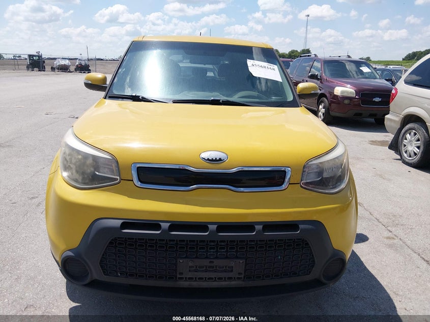 2014 Kia Soul VIN KNDJP3A51E7004911 IAAI salvage auction — NORMAL WEAR, Regular Certificate (Iowa), sold $1,050 on 2026-07-21 (photo 6)