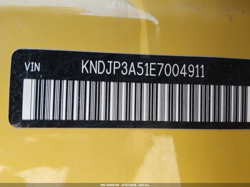 2014 Kia Soul VIN KNDJP3A51E7004911 IAAI salvage auction — NORMAL WEAR, Regular Certificate (Iowa), sold $1,050 on 2026-07-21 (photo 9)