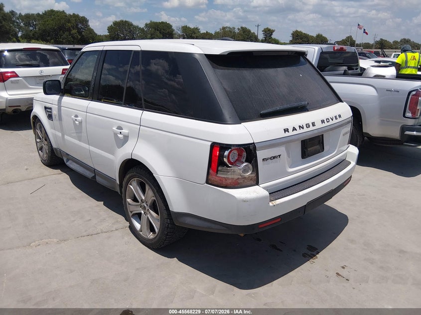 2012 Land rover Range rover sport VIN SALSK2D44CA746695 IAAI salvage auction — Burn Engine, Salvage Title, sold $800 on 2026-08-25 (photo 3)