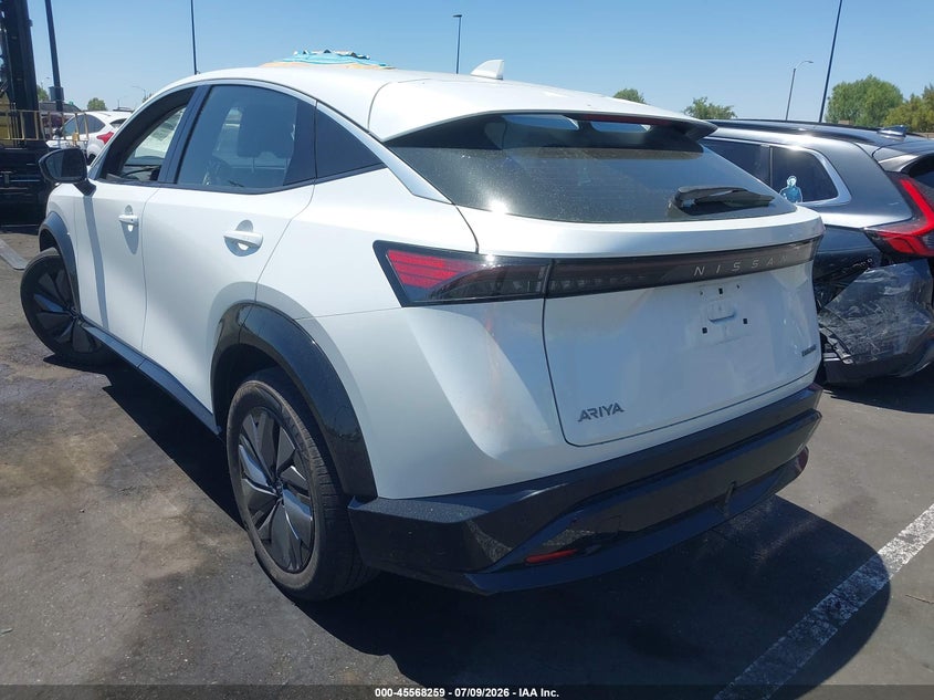 2024 Nissan Ariya VIN JN1AF0BA4RM434617 IAAI salvage auction — SIDE, Salvage Title, sold $9,300 on 2026-08-23 (photo 3)