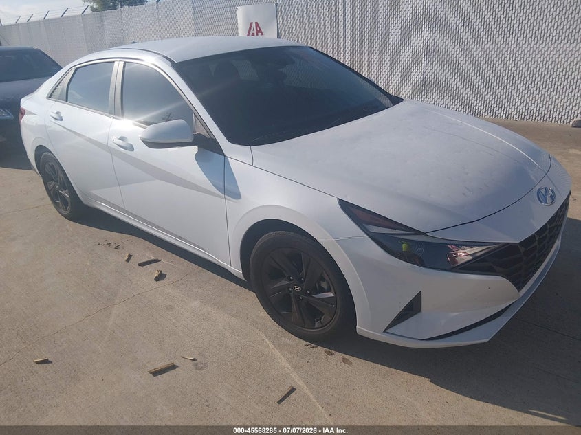 2021 Hyundai Elantra VIN 5NPLM4AG1MH032078 IAAI salvage auction — LEFT SIDE, Original (Texas), sold $5,350 on 2026-07-17 (photo 1)