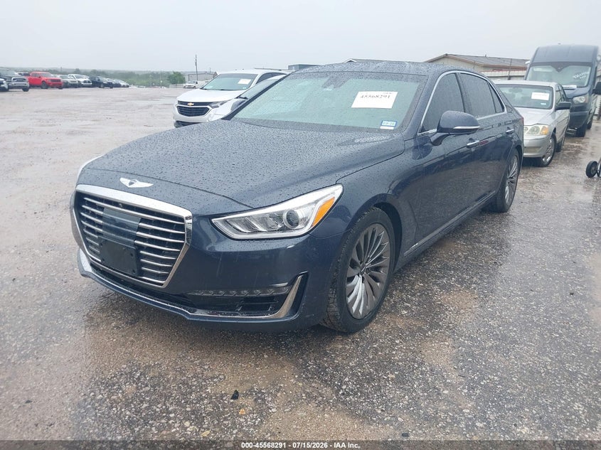 2017 Genesis G90 VIN KMHG34JA9HU028741 IAAI salvage auction — REAR END, Original (Texas), sold $4,550 on 2026-07-28 (photo 2)