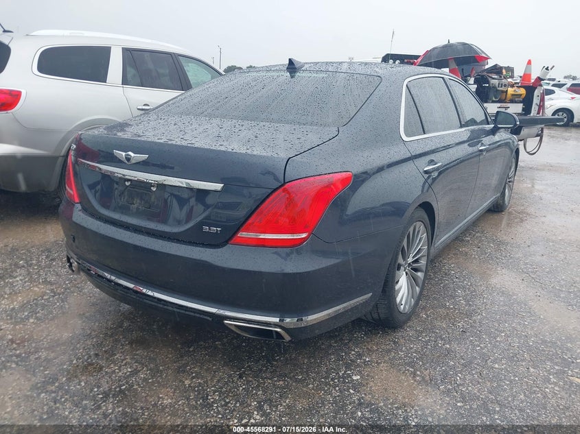 2017 Genesis G90 VIN KMHG34JA9HU028741 IAAI salvage auction — REAR END, Original (Texas), sold $4,550 on 2026-07-28 (photo 4)