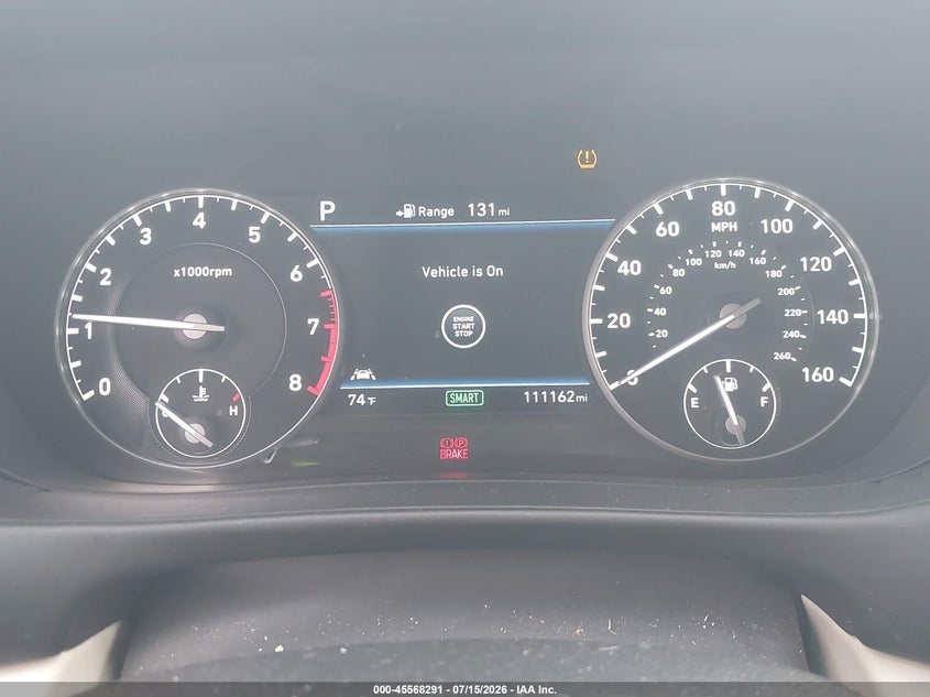 2017 Genesis G90 VIN KMHG34JA9HU028741 IAAI salvage auction — REAR END, Original (Texas), sold $4,550 on 2026-07-28 (photo 7)