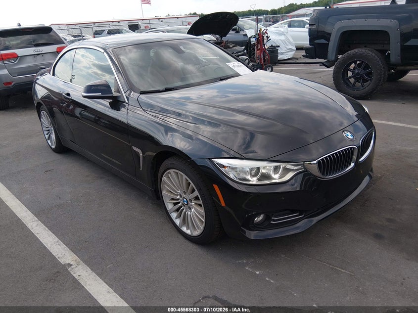 2016 BMW 4er VIN WBA3T1C59GP822392 IAAI salvage auction — REAR END, Salvage (North Carolina), sold $5,950 on 2026-08-12 (photo 1)