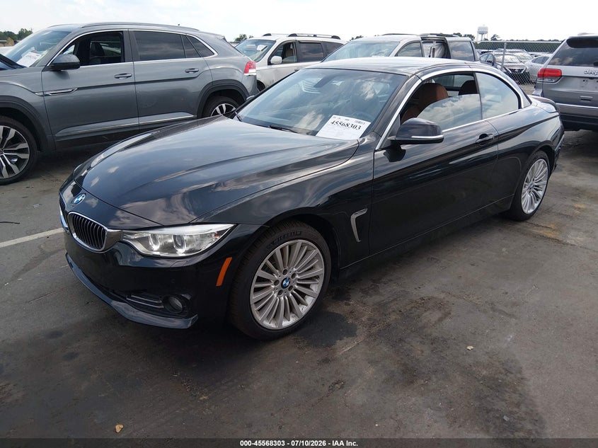 2016 BMW 4er VIN WBA3T1C59GP822392 IAAI salvage auction — REAR END, Salvage (North Carolina), sold $5,950 on 2026-08-12 (photo 2)