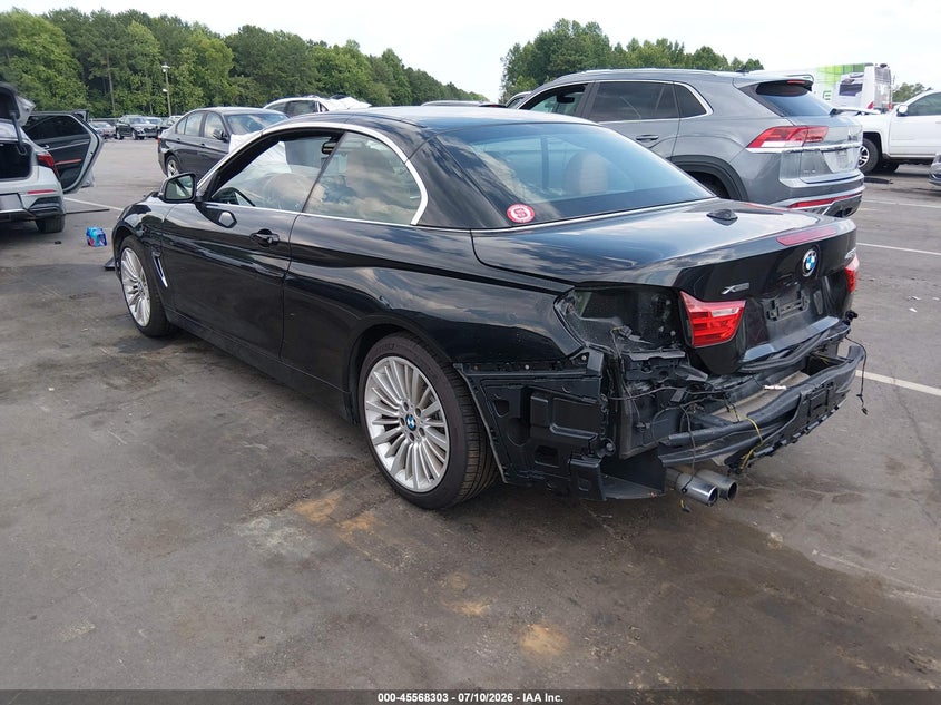 2016 BMW 4er VIN WBA3T1C59GP822392 IAAI salvage auction — REAR END, Salvage (North Carolina), sold $5,950 on 2026-08-12 (photo 3)