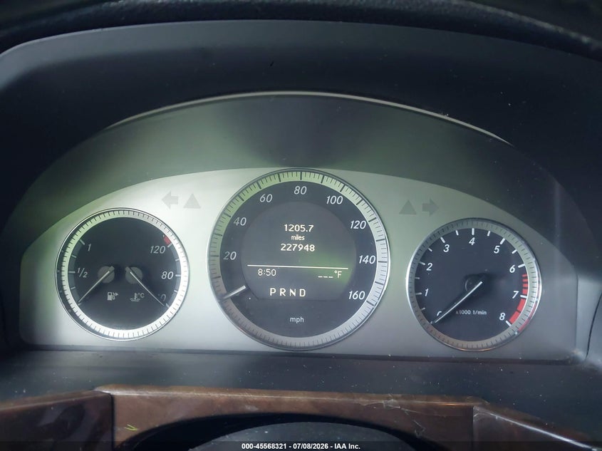 2010 Mercedes-benz Glk-klasse VIN WDCGG5GB9AF480398 IAAI salvage auction — FRONT END, Salvage (Georgia), sold $800 on 2026-08-20 (photo 7)
