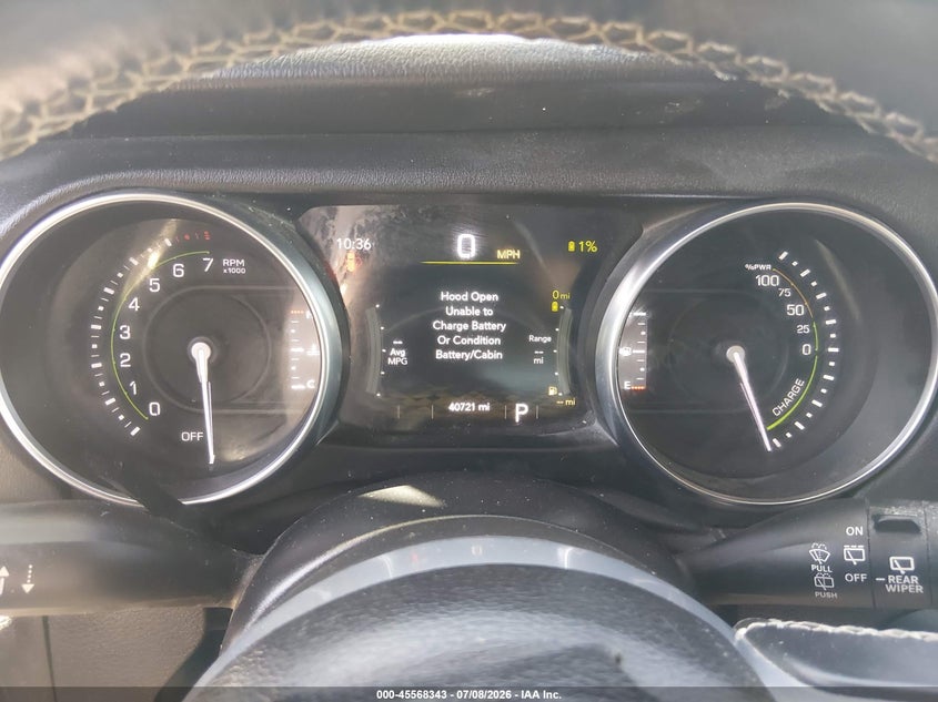 2022 Jeep Wrangler / VIN 1C4JJXP60NW228363 IAAI salvage auction — FRONT END, Clear - Dealer Only (California), sold $18,650 on 2026-07-29 (photo 7)