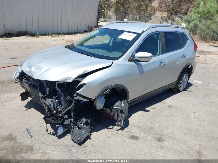 2017 Nissan Rogue VIN JN8AT2MT6HW393057 IAAI salvage auction — FRONT END, Salvage (California), sold $1,075 on 2026-07-28 (photo 2)
