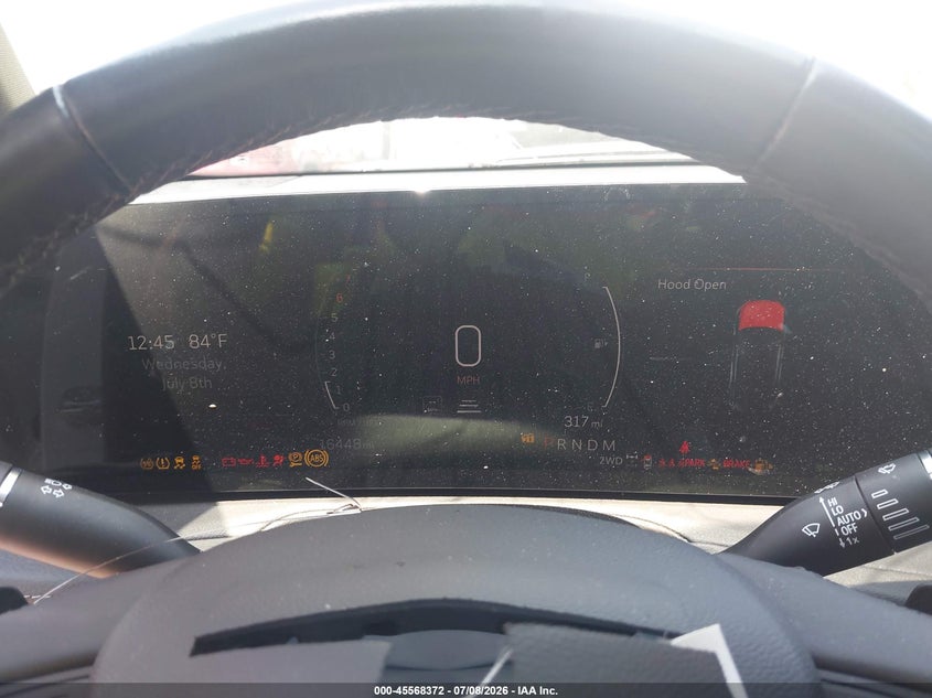 2025 Cadillac Xt4 VIN 1GYFZDR40SF105080 IAAI salvage auction — FRONT END, Salvage (Ohio), sold $8,600 on 2026-07-31 (photo 7)