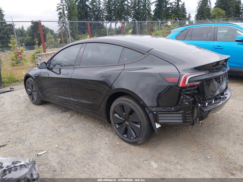 2026 Tesla Model 3 VIN 5YJ3E1EB2TF132536 IAAI salvage auction — REAR END, Bill Of Sale (Washington), sold $21,200 on 2026-07-17 (photo 3)