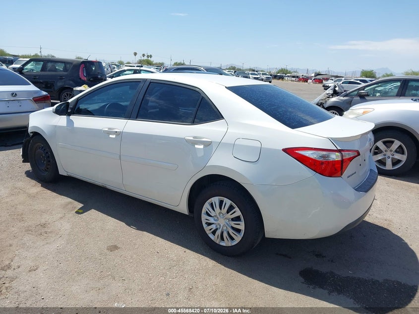 2015 Toyota Corolla VIN 5YFBPRHE9FP354641 IAAI salvage auction — FRONT END, Salvage Title, sold $3,350 on 2026-08-01 (photo 3)