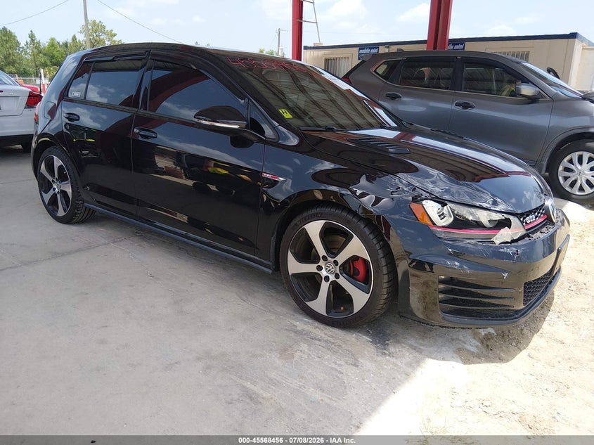 2015 Volkswagen Golf gti VIN 3VW4T7AU8FM002665 IAAI salvage auction — FRONT END, Salvage Title, sold $2,500 on 2026-08-02 (photo 1)