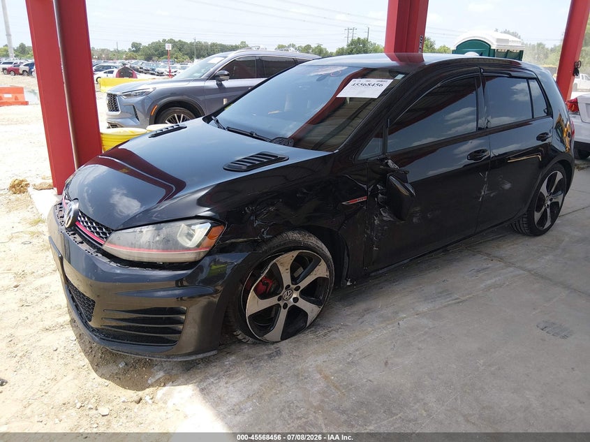 2015 Volkswagen Golf gti VIN 3VW4T7AU8FM002665 IAAI salvage auction — FRONT END, Salvage Title, sold $2,500 on 2026-08-02 (photo 2)