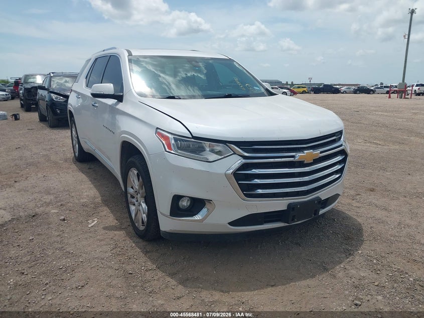 2019 Chevrolet Traverse VIN 1GNEVJKW7KJ196828 IAAI salvage auction — REAR END, Original (Texas), sold $10,500 on 2026-09-03 (photo 1)