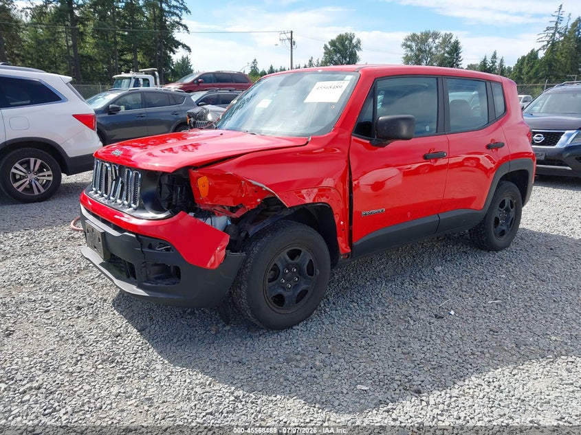 2017 Jeep Renegade VIN ZACCJBAB1HPF38699 IAAI salvage auction — LEFT FRONT, Salvage Title, sold $2,000 on 2026-07-24 (photo 2)