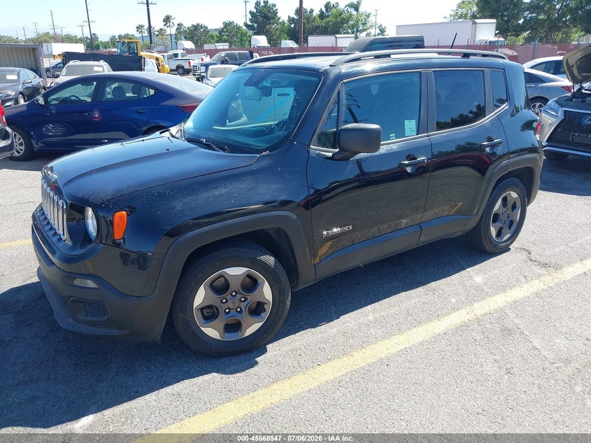 2017 Jeep Renegade VIN ZACCJAAB7HPF54206 IAAI salvage auction — NORMAL WEAR, Clear - Dealer Only (California), sold $1,050 on 2026-07-28 (photo 2)