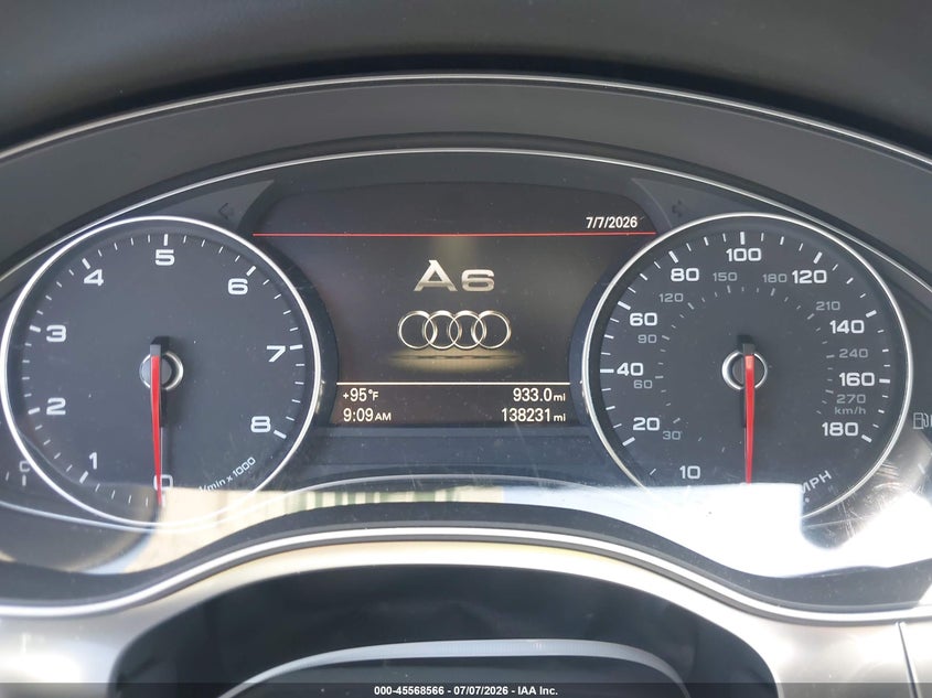 2012 Audi A6 VIN WAUDFAFC8CN175494 IAAI salvage auction — NORMAL WEAR, Salvage Title, sold $800 on 2026-07-16 (photo 7)