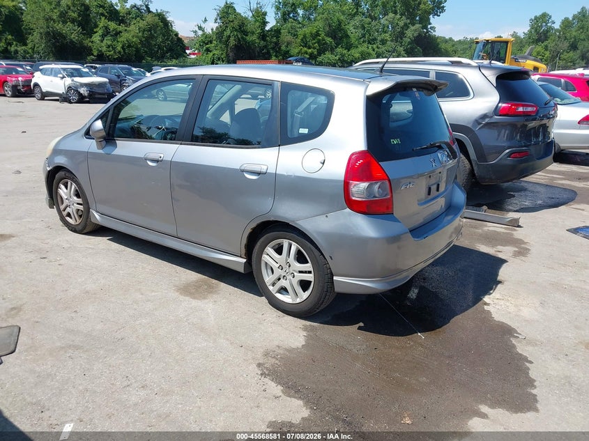 2007 Honda Fit VIN JHMGD38647S042794 IAAI salvage auction — SIDE, Salvage - Greater Than 75% (Maryland), sold $450 on 2026-08-01 (photo 3)
