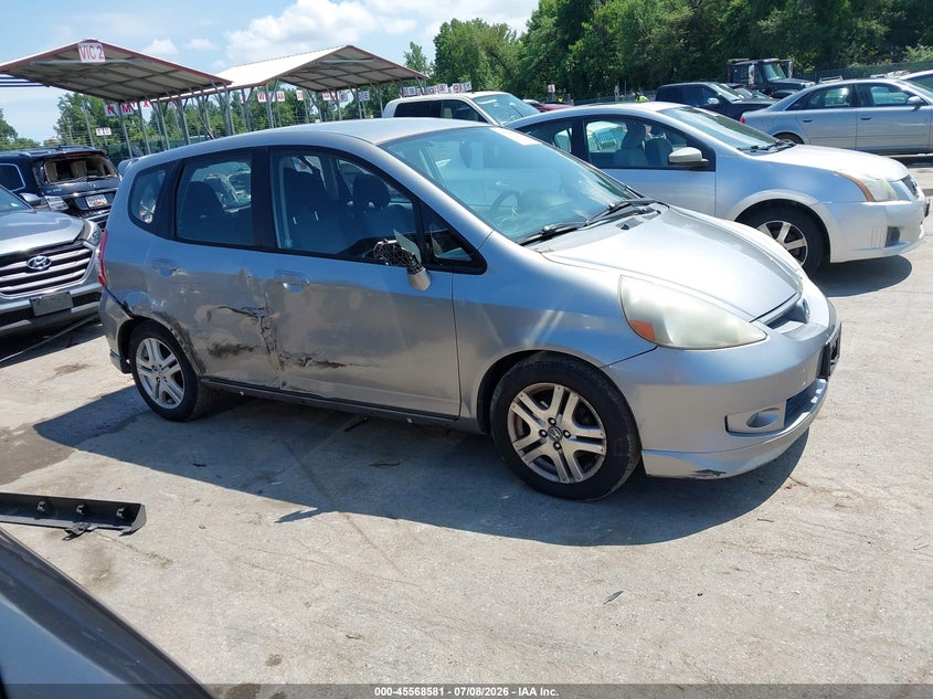2007 Honda Fit VIN JHMGD38647S042794 IAAI salvage auction — SIDE, Salvage - Greater Than 75% (Maryland), sold $450 on 2026-08-01 (photo 6)