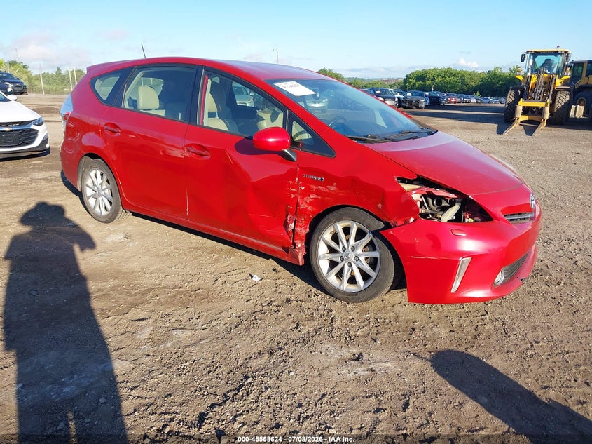 2014 Toyota Prius v VIN JTDZN3EU3E3320313 IAAI salvage auction — RIGHT FRONT, Salvage Title, sold $1,450 on 2026-07-17 (photo 1)