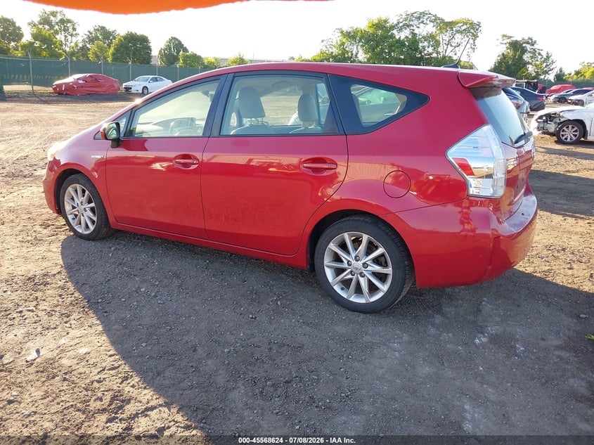 2014 Toyota Prius v VIN JTDZN3EU3E3320313 IAAI salvage auction — RIGHT FRONT, Salvage Title, sold $1,450 on 2026-07-17 (photo 3)