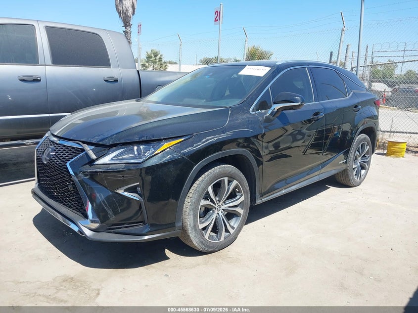 2019 Lexus Rx 450h VIN 2T2BGMCA9KC037682 IAAI salvage auction — LEFT FRONT, Clear-Dealer Only (Texas), sold $18,950 on 2026-07-29 (photo 2)