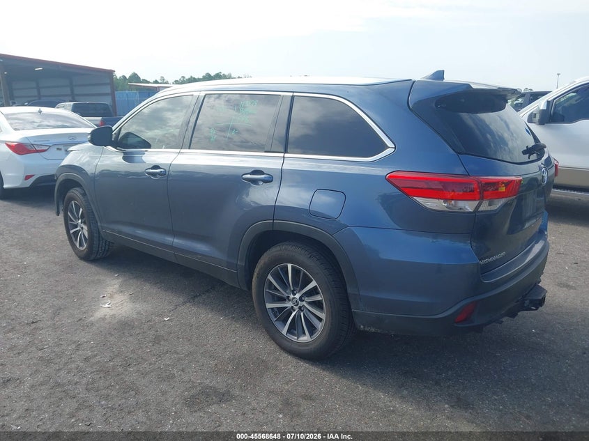 2019 Toyota Highlander VIN 5TDKZRFH8KS331974 IAAI salvage auction — FRONT END, Rebuildable (Florida), sold $7,100 on 2026-07-28 (photo 3)