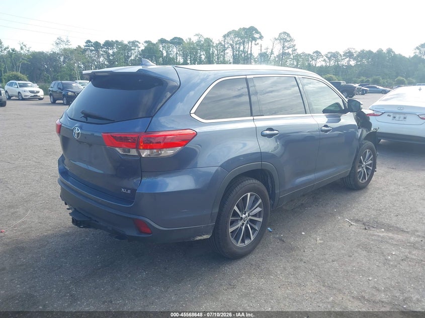 2019 Toyota Highlander VIN 5TDKZRFH8KS331974 IAAI salvage auction — FRONT END, Rebuildable (Florida), sold $7,100 on 2026-07-28 (photo 4)