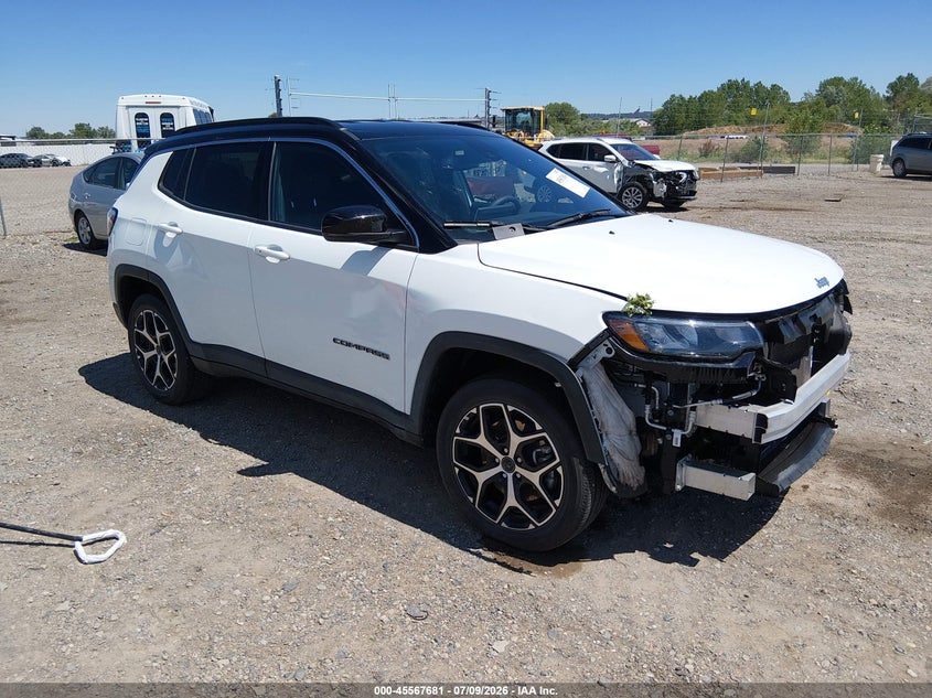 2026 Jeep Compass VIN 3C4NJDCNXTT187157 IAAI salvage auction — FRONT END, Enterprise Vehicles Clear Only (Utah), sold $12,000 on 2026-07-23 (photo 1)
