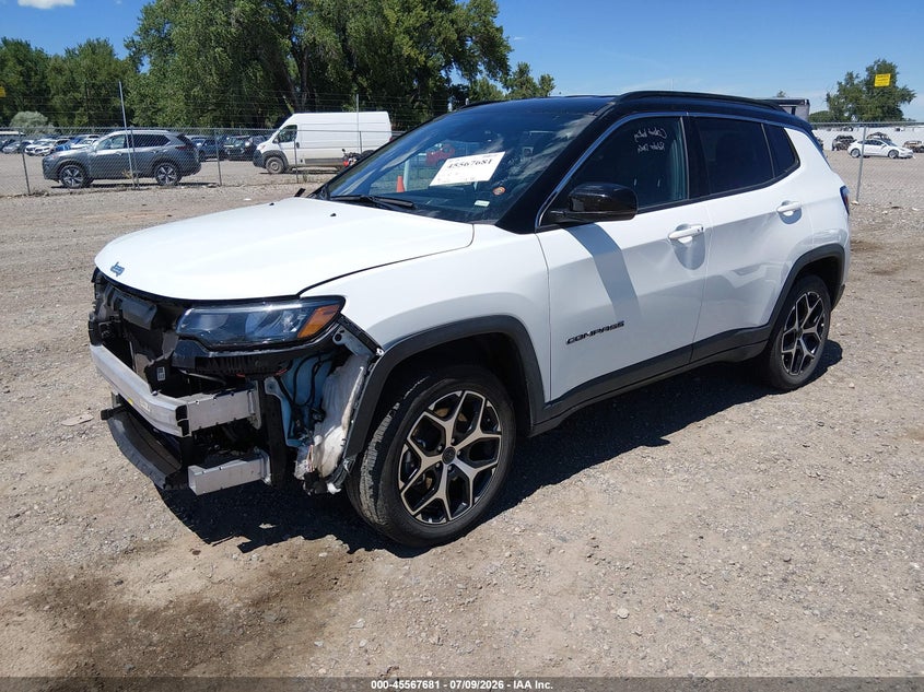 2026 Jeep Compass VIN 3C4NJDCNXTT187157 IAAI salvage auction — FRONT END, Enterprise Vehicles Clear Only (Utah), sold $12,000 on 2026-07-23 (photo 2)