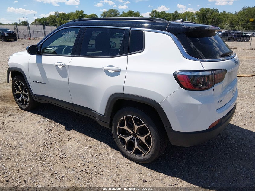2026 Jeep Compass VIN 3C4NJDCNXTT187157 IAAI salvage auction — FRONT END, Enterprise Vehicles Clear Only (Utah), sold $12,000 on 2026-07-23 (photo 3)