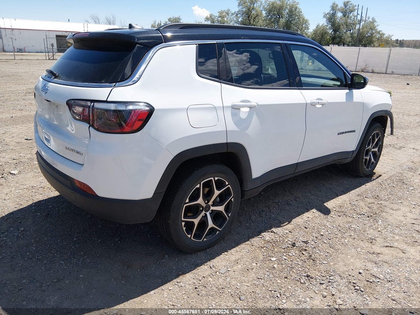 2026 Jeep Compass VIN 3C4NJDCNXTT187157 IAAI salvage auction — FRONT END, Enterprise Vehicles Clear Only (Utah), sold $12,000 on 2026-07-23 (photo 4)