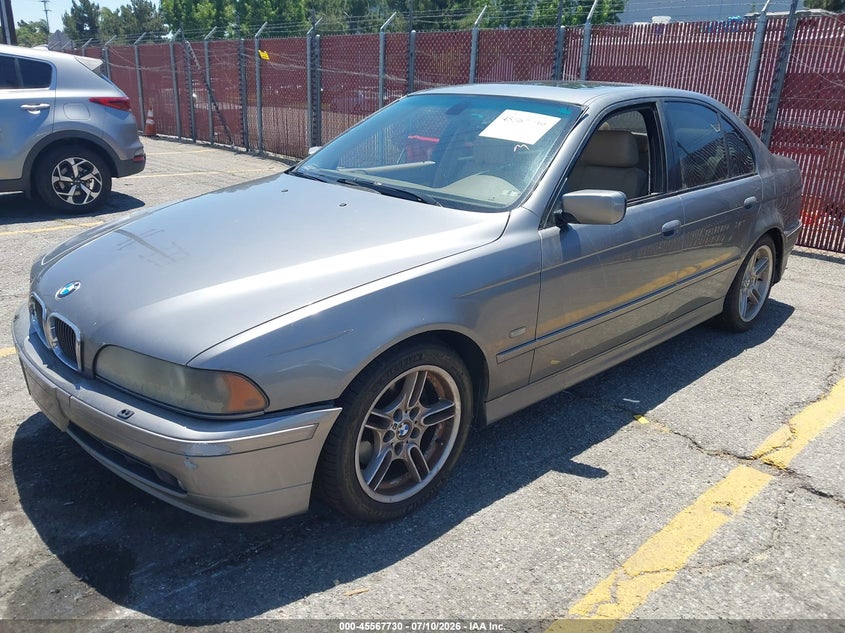 2002 BMW 5 series VIN WBADN63442GN85693 IAAI salvage auction — REAR END, Salvage (California), sold $1,250 on 2026-08-18 (photo 2)