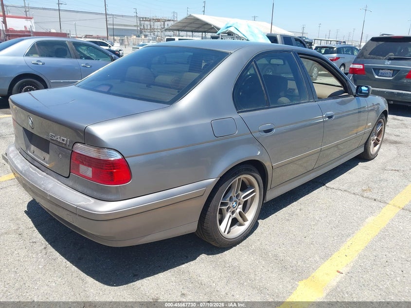 2002 BMW 5 series VIN WBADN63442GN85693 IAAI salvage auction — REAR END, Salvage (California), sold $1,250 on 2026-08-18 (photo 4)